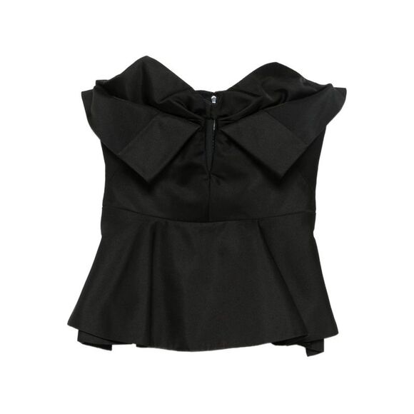 Alexander Mcqueen Women's Bow-Detailed Peplum Top